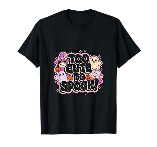 Kawaii Style Too Cute to Spook Halloween T-Shirt