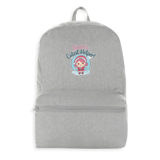 Santa's Cutest Helper Kawaii Christmas Backpack