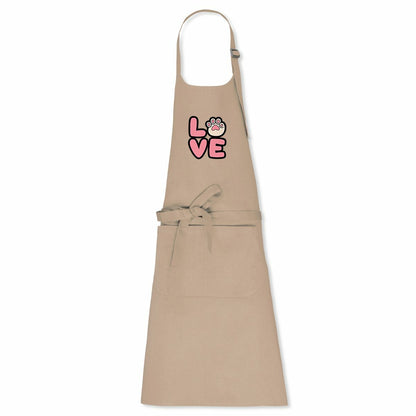 Kawaii Kitty Love Paw Apron