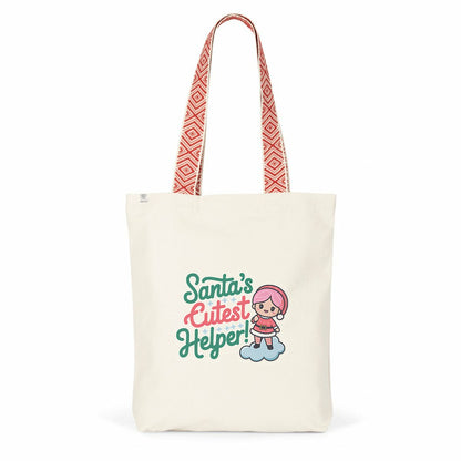 Santa's Cutest Helper Kawaii Christmas Tote Bag! ??