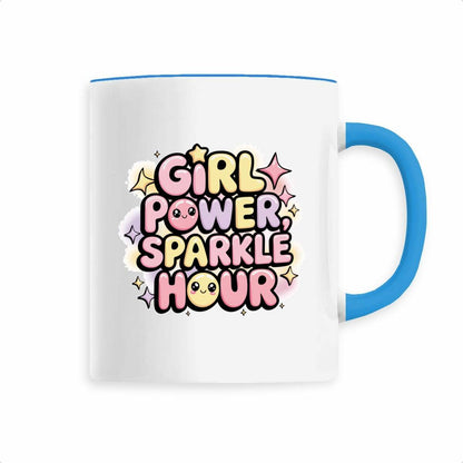 Girl Power Sparkle Hour Coffee Mug Kawaii