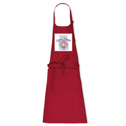 Santa's Cutest Helper Kawaii Christmas Apron