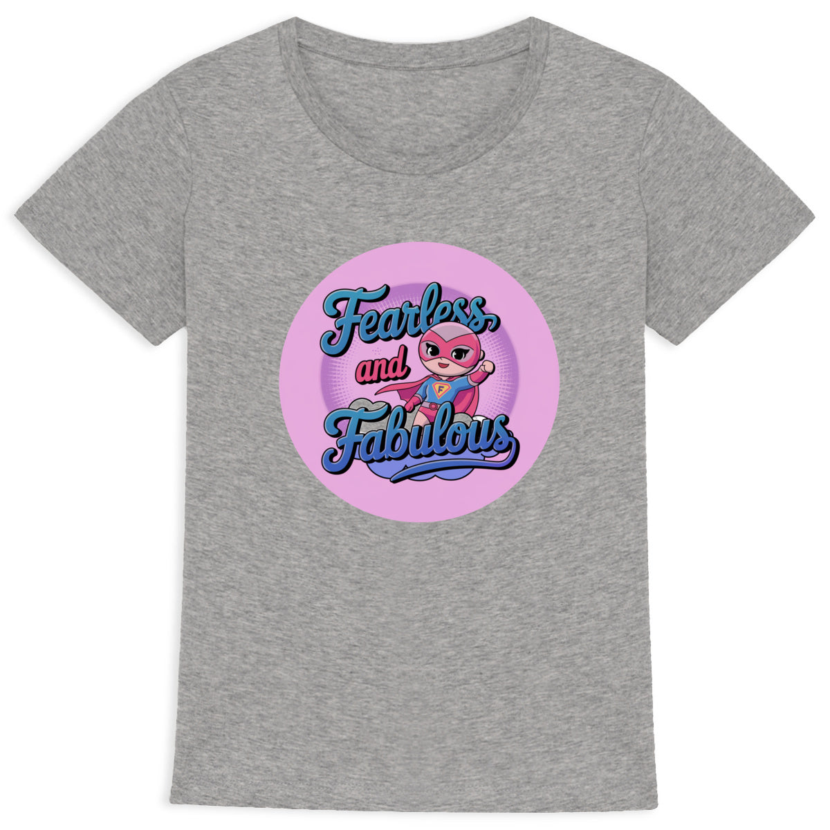 Cute Kawaii Girl Superhero Women’s Tee – Fearless, Fabulous, and Full of Kawaii Vibes!