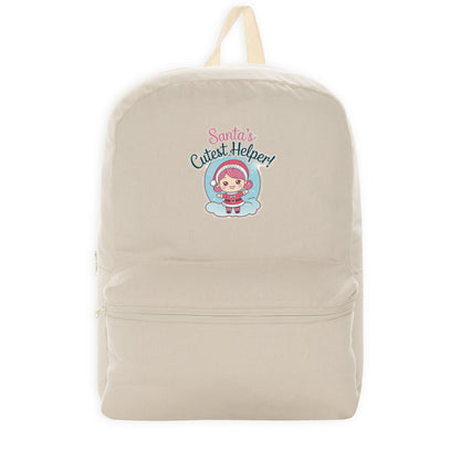 Santa's Cutest Helper Kawaii Christmas Backpack