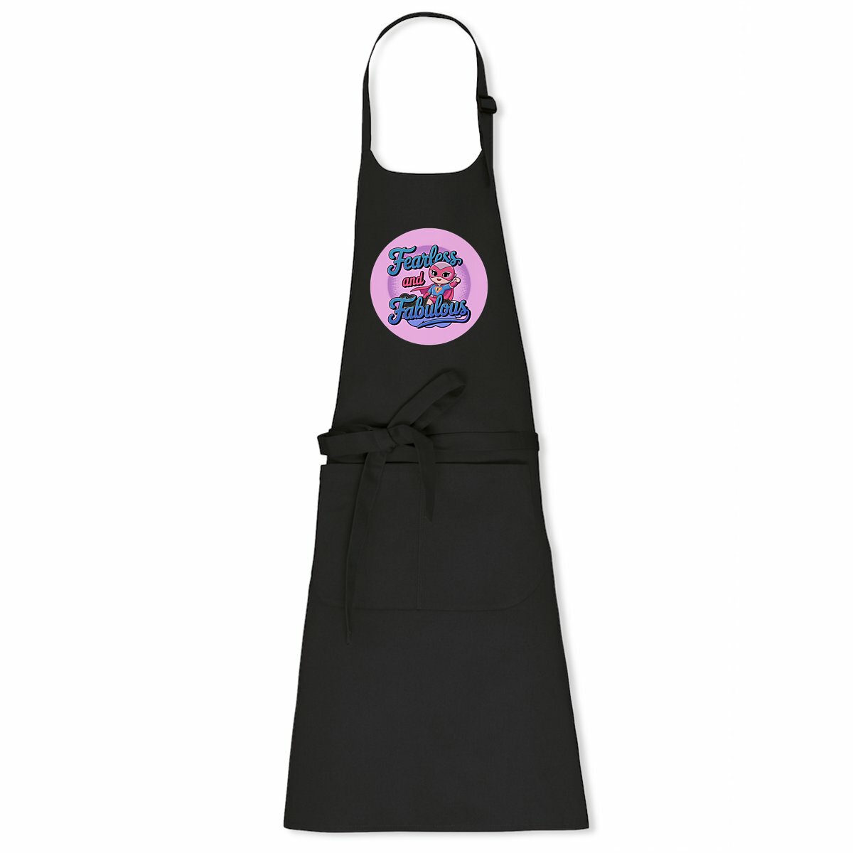 Cute Kawaii Girl Superhero Apron - Fearless and Fabulous