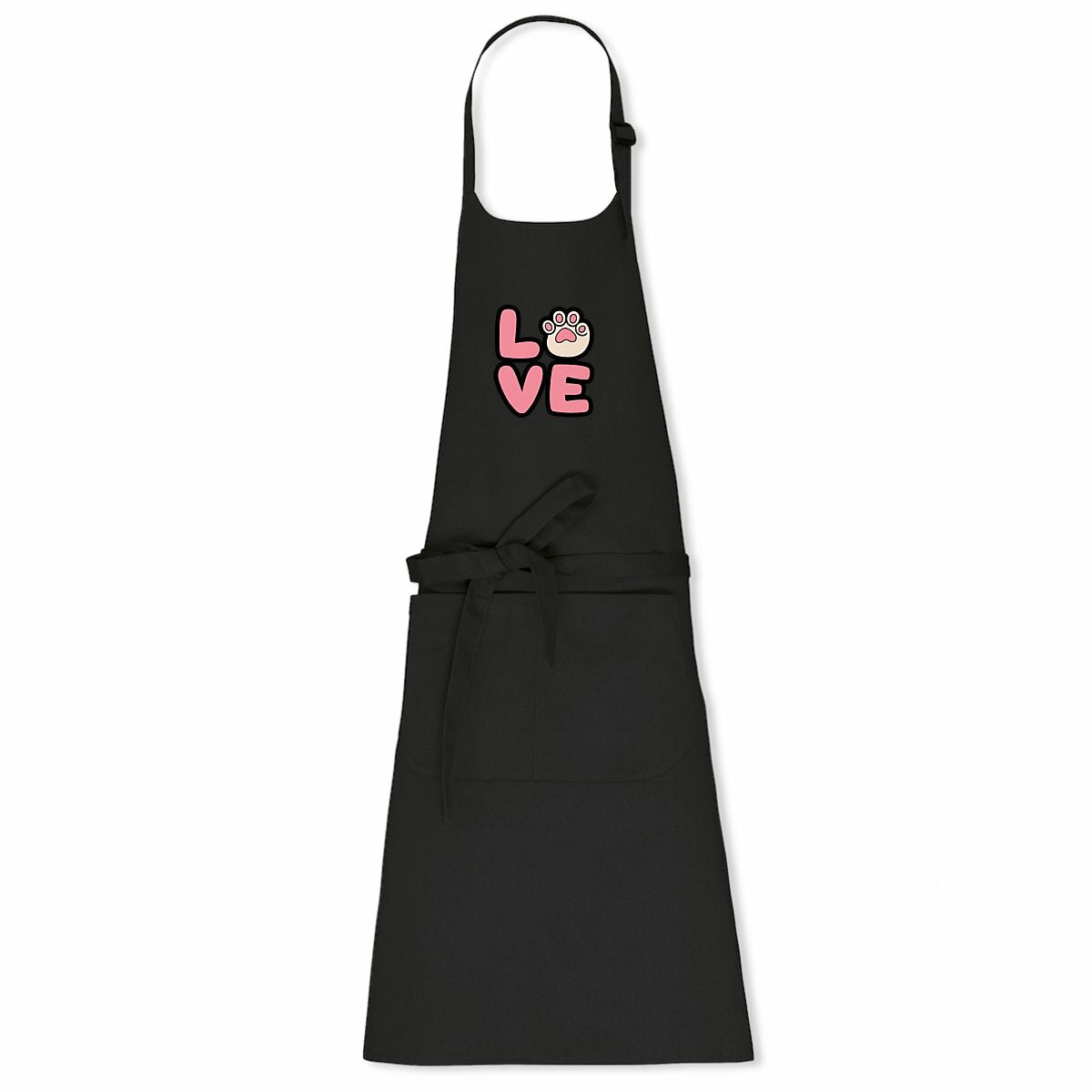 Kawaii Kitty Love Paw Apron