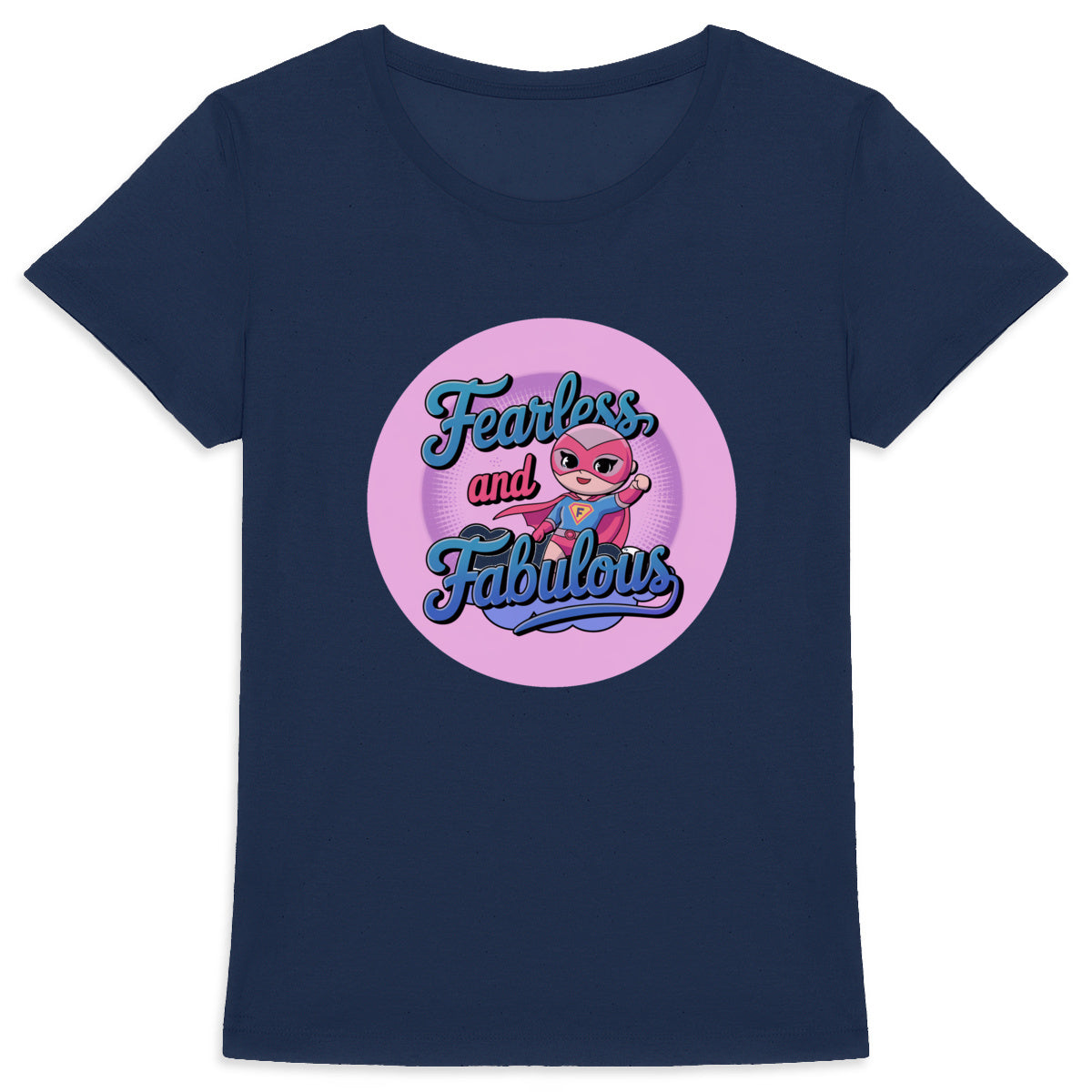 Cute Kawaii Girl Superhero Women’s Tee – Fearless, Fabulous, and Full of Kawaii Vibes!