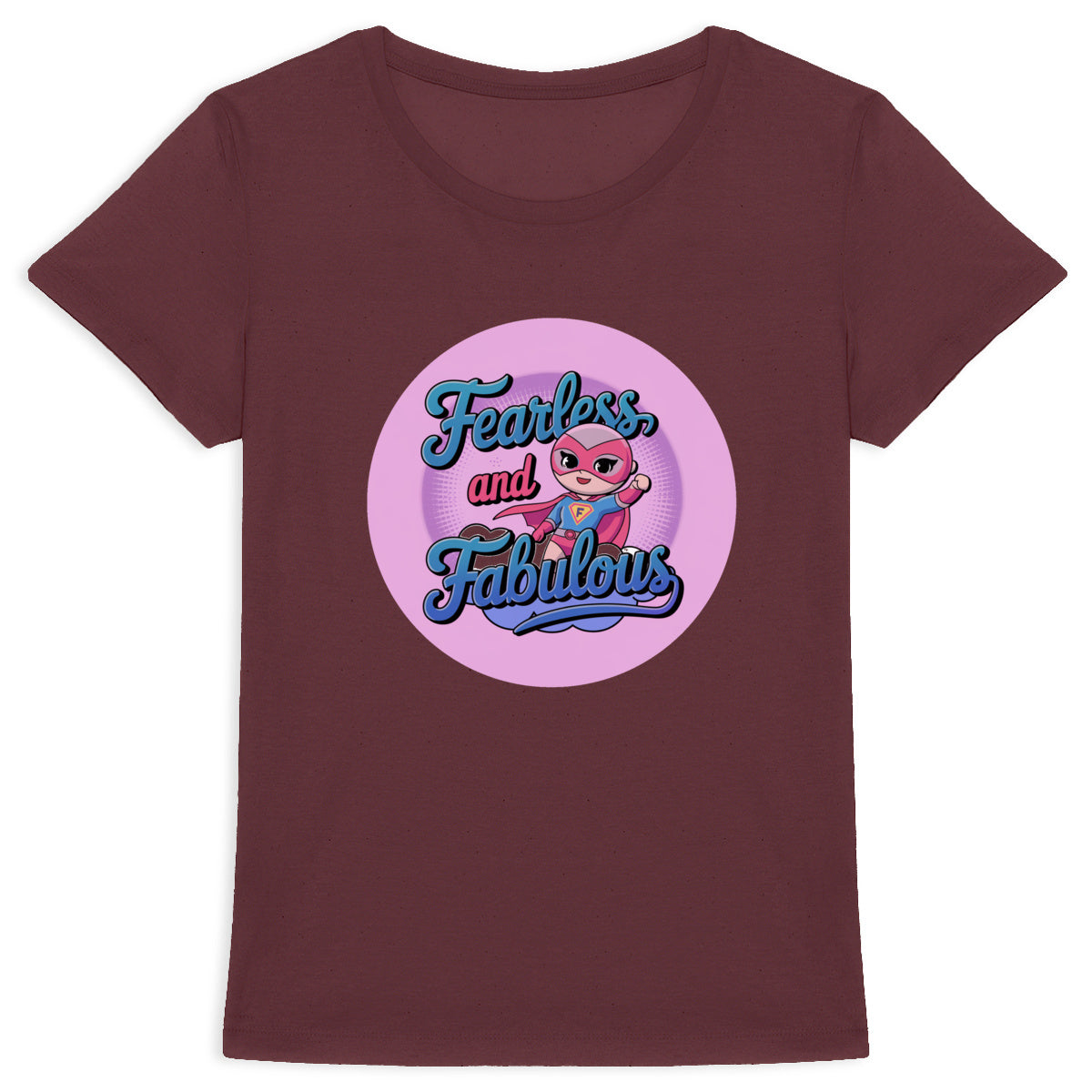 Cute Kawaii Girl Superhero Women’s Tee – Fearless, Fabulous, and Full of Kawaii Vibes!