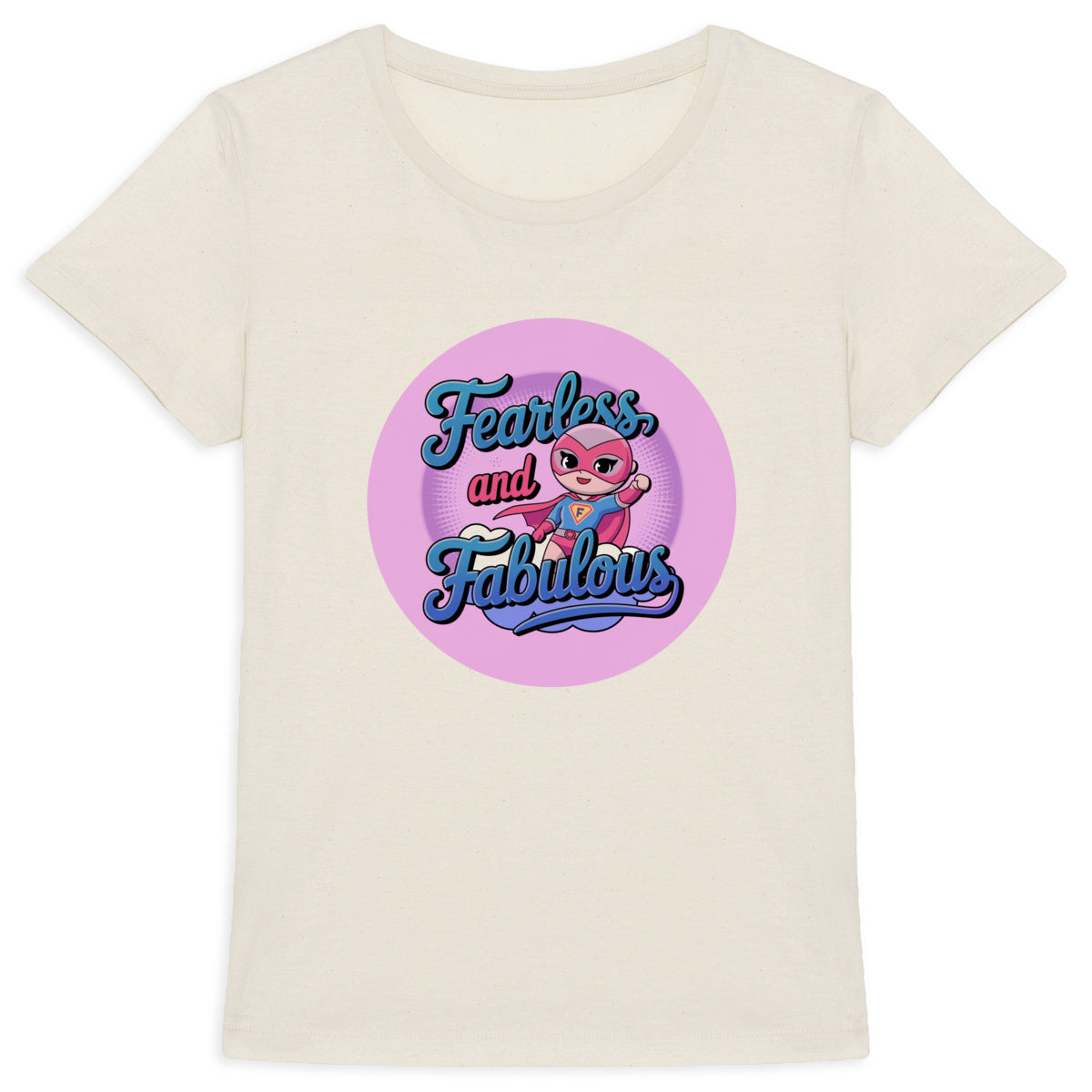 Cute Kawaii Girl Superhero Women’s Tee – Fearless, Fabulous, and Full of Kawaii Vibes!