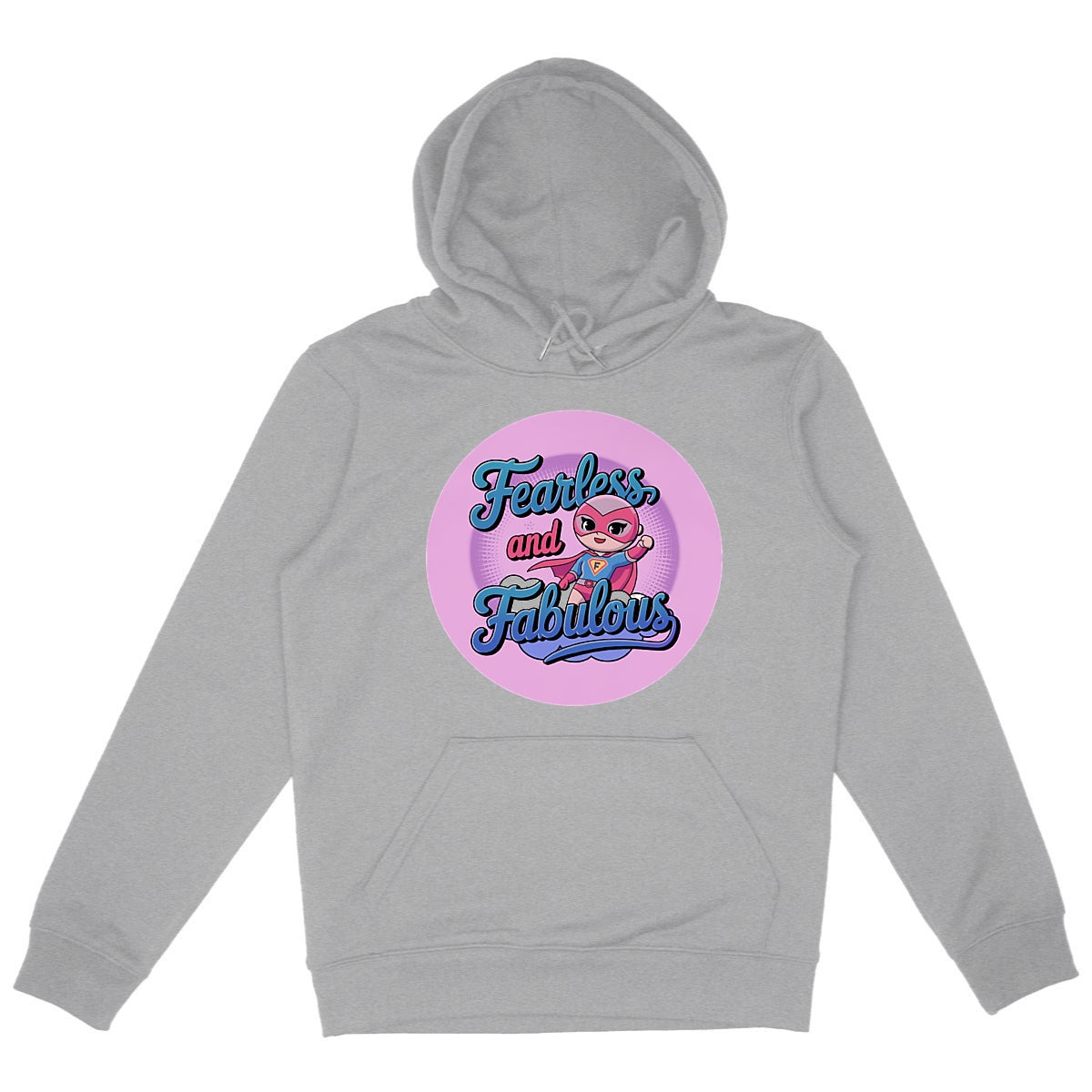 Cute Kawaii Girl Superhero Unisex Hoodie – Fearless, Cozy, and Full of Kawaii Power!