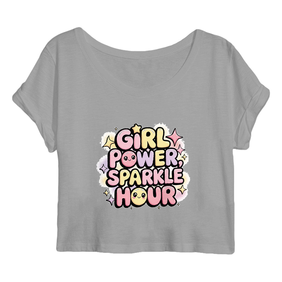 Girl Power Sparkle Hour Kawaii Women's Crop Top