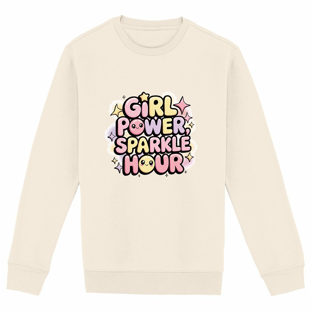 Girl Power Sparkle Hour Sweater Kawaii