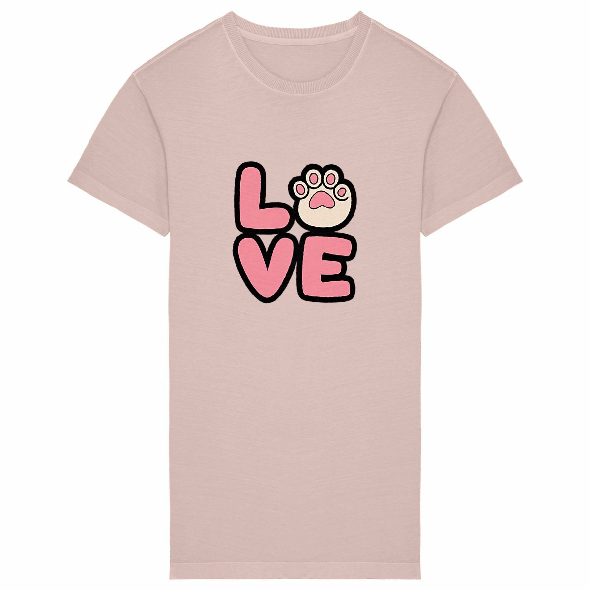 Kawaii Love Kitty Women's T-Shirt Dress