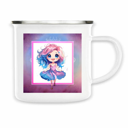 Kawaii Galaxy Girl Coffee Mug – Cute and Colorful Starry Charm