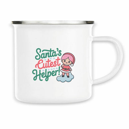 Santa's Cutest Helper Kawaii Christmas Coffee Mug