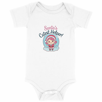 Santa's Cutest Helper Christmas Baby Outfit